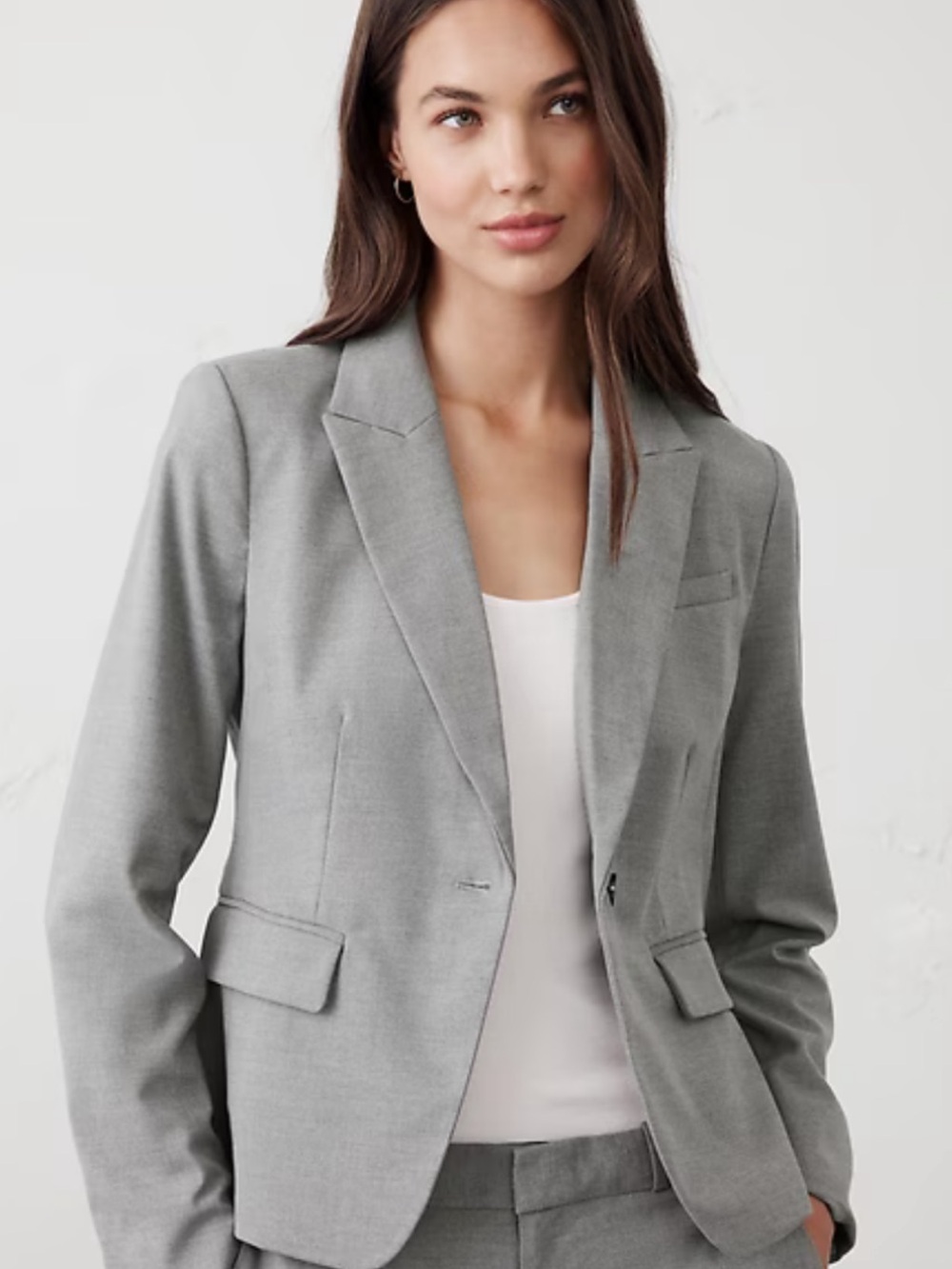 NWT Banana Republic Light Gray Tailored Blazer
